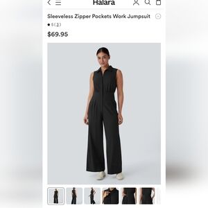 HALARA Charcoal Sleeveless Jumpsuit